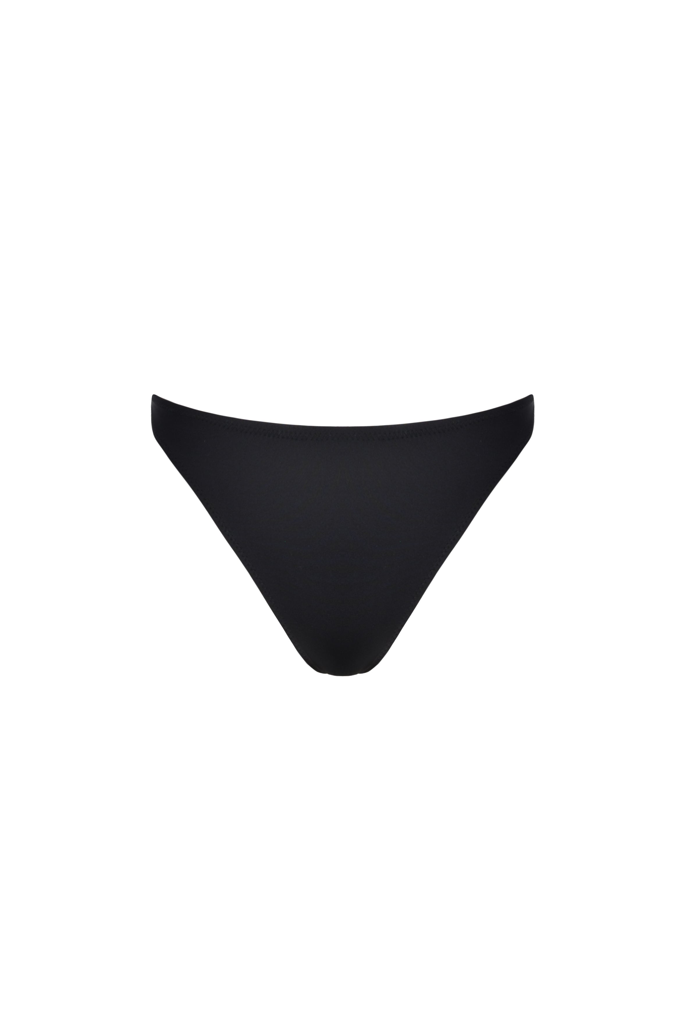 Mid-Rise Bikini Bottoms  - Onyx Black