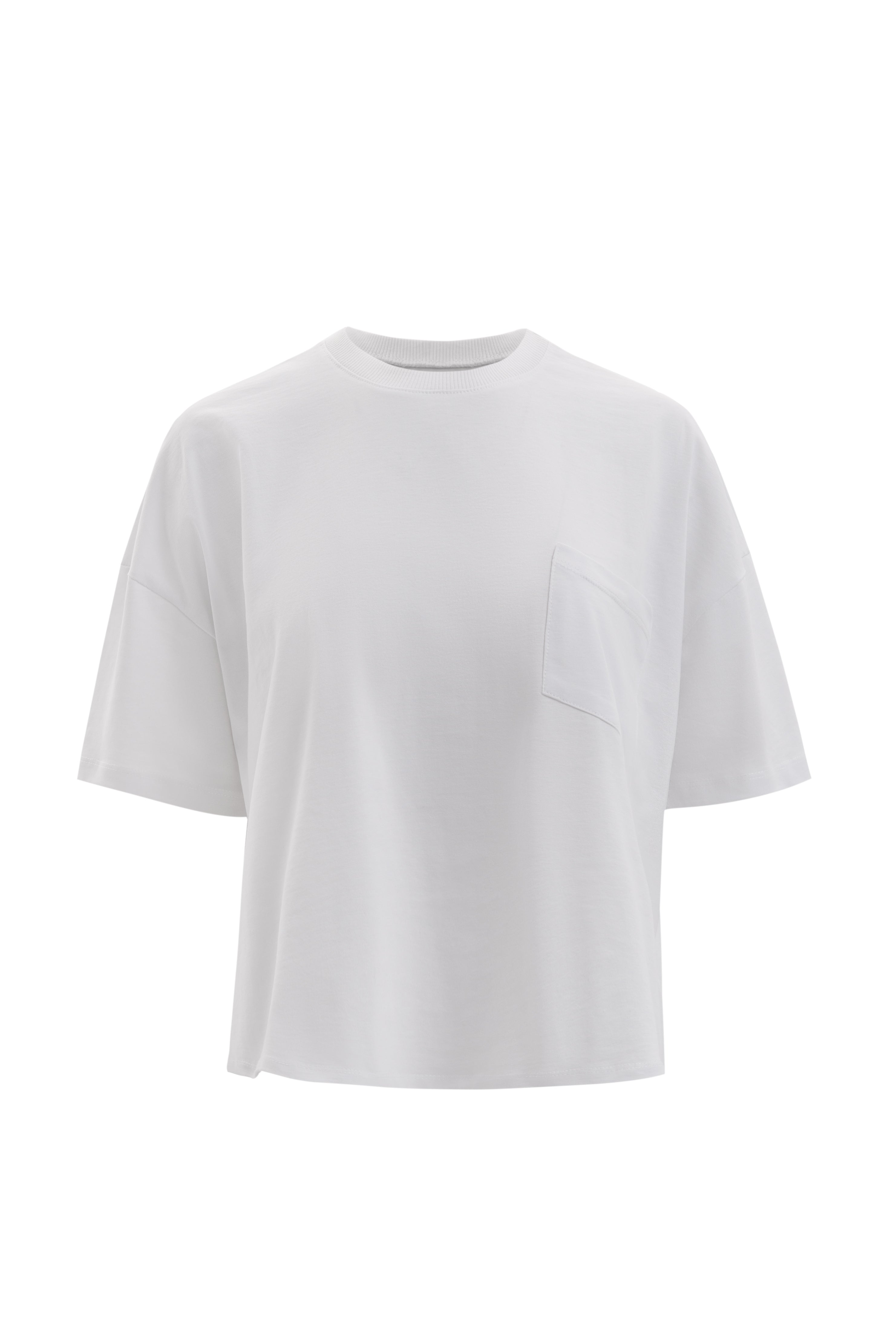 PRL women white oversized t-shirt with front pocket relaxed fit resort cover up product image